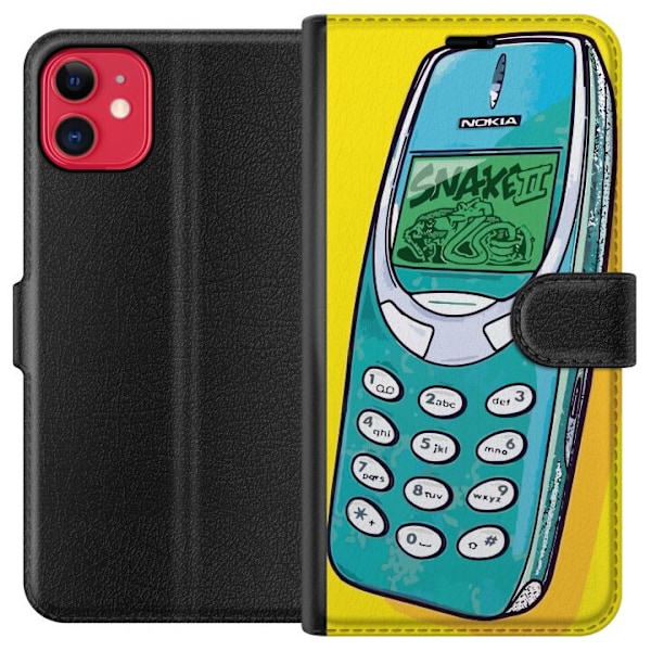 Apple iPhone 11 Plånboksfodral Nokia 3310, Snake 2