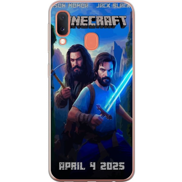Samsung Galaxy A20e Läpinäkyvä kuori Minecraft-elokuva
