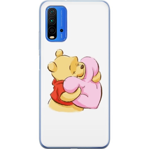 Xiaomi Redmi 9T Gjennomsiktig deksel Nalle Puh Klem