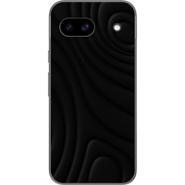 Google Pixel 8a Läpinäkyvä kuori Tummat Aallot
