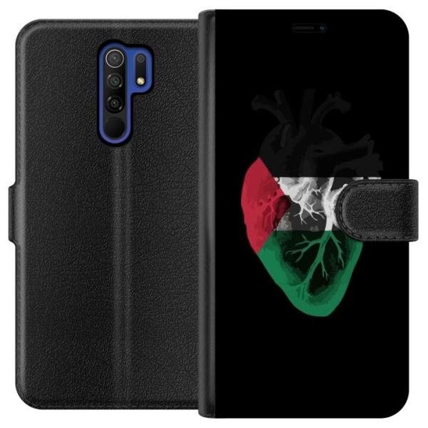 Xiaomi Redmi 9 Plånboksfodral Palestina Hjärta