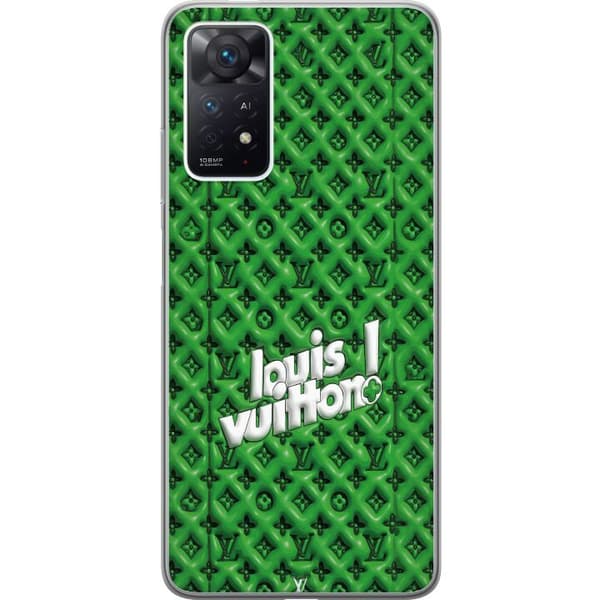 Kompatibelt Mobildeksel til Xiaomi Redmi Note 11 Pro Inspirert grønt monogram med logo grønn
