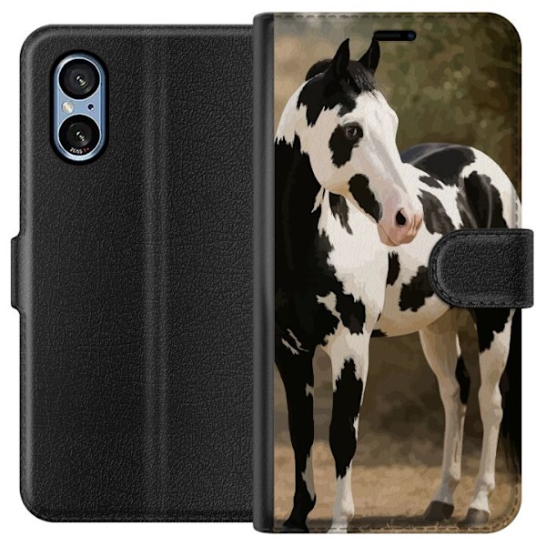 Sony Xperia 10 VI Lompakkokotelo Kaunis Hevonen - elegantti hevonen kuva-aihe
