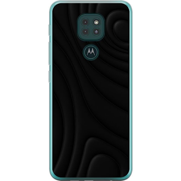 Motorola Moto G9 Play Läpinäkyvä kuori Tummat Aallot