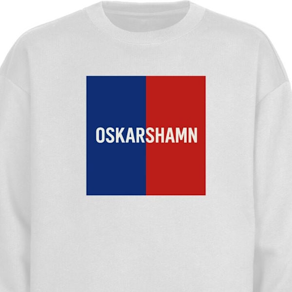 Sweatshirt för Barn | Mjuk & Klassisk Sweatshirt Oskarshamn vit one size