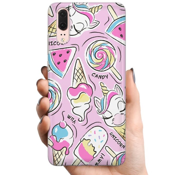 Huawei P20 TPU Matkapuhelimen kuori Unikornin Makeiset