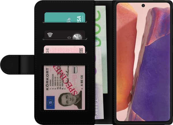 Kompatibel Tegnebogsetui til Samsung Galaxy Note20 Monet – Blått stationsmotiv blå