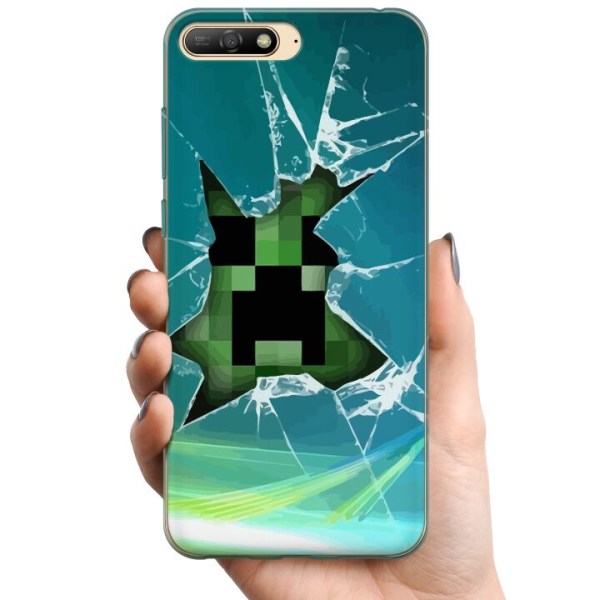 Huawei Y6 (2018) TPU Mobilcover MineCraft