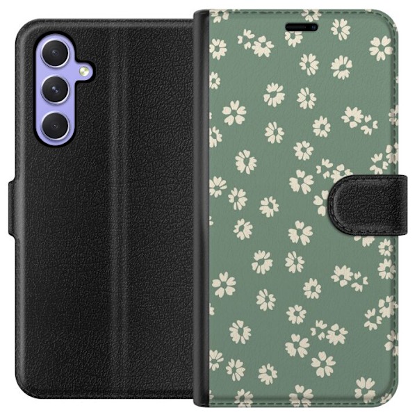 Samsung Galaxy A54 Tegnebogsetui Blomsterdrøm - Farverigt Blo
