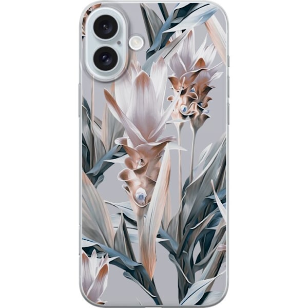 Apple iPhone 16 Plus Gennemsigtig cover Blomst