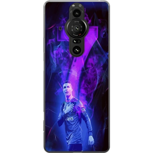 Sony Xperia Pro-I Genomskinligt Skal Ronaldo 7 – Fotbollslegend i Action för Fans