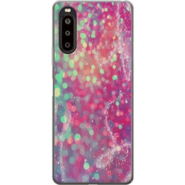 Sony Xperia 10 II Gennemsigtig cover Glitter