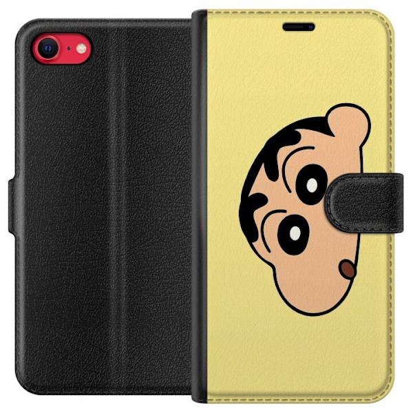 Apple iPhone 7 Plånboksfodral Peeking Shinchan