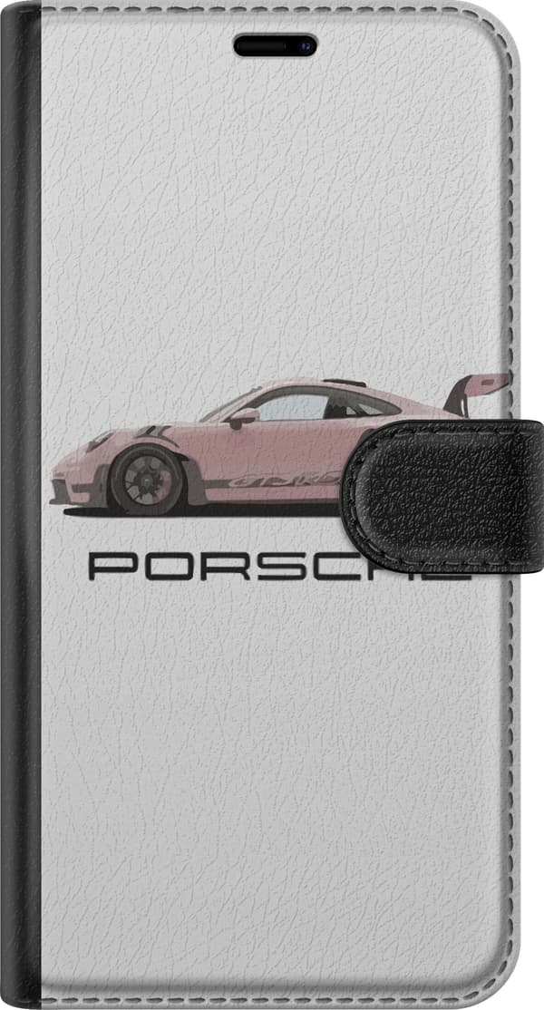 Kompatibel Tegnebogsetui til Apple iPhone 12 Porsche 911 Pink