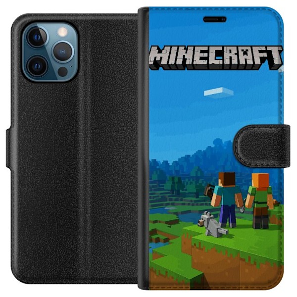 Apple iPhone 12 Pro Lompakkokotelo Minecraft Key Art