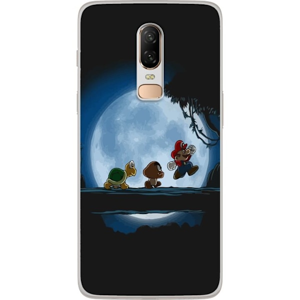 OnePlus 6 Läpinäkyvä kuori Super Mario