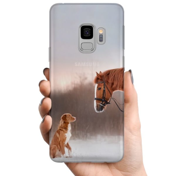 Samsung Galaxy S9 TPU Mobilcover Hest & Hund