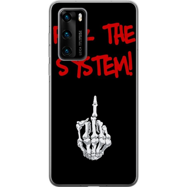 Huawei P40 Gennemsigtig cover Fuck System