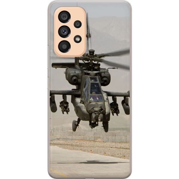 Kompatibel Mobilcover til Samsung Galaxy A53 5G AH-64 Apache Attack Helicopter
