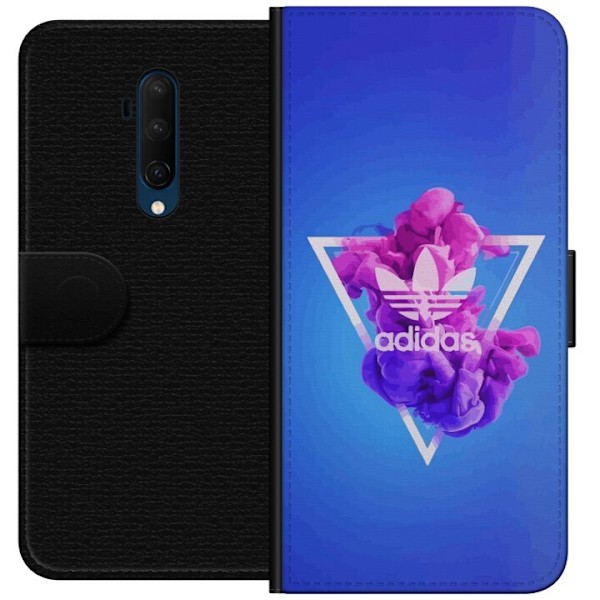 OnePlus 7T Pro Tegnebogsetui Adidas-inspireret blåt design -