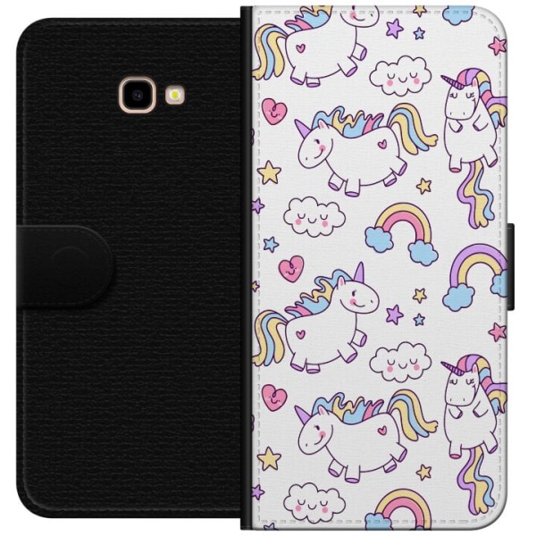 Samsung Galaxy J4+ Plånboksfodral Unicorn Pattern