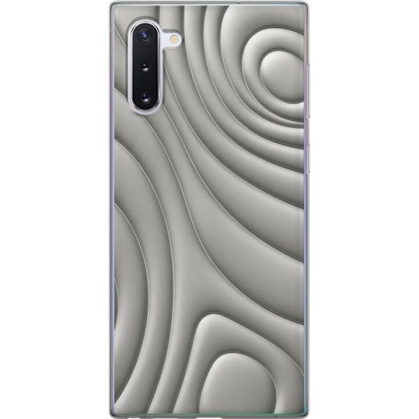 Samsung Galaxy Note10 Läpinäkyvä kuori Hopea-aallot