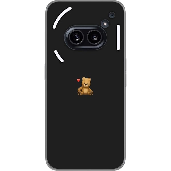 Nothing Phone (2a) Genomskinligt Skal Minimalistisk Teddybjör