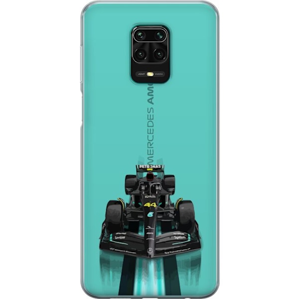 Xiaomi Redmi Note 9 Pro Läpinäkyvä kuori Mercedes F1