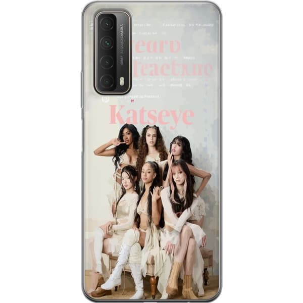 Kompatibelt Mobildeksel til Huawei P smart 2021 KATSEYE elegant grupporträtt beige