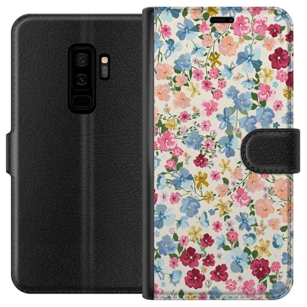 Kompatibelt Plånboksfodral till Samsung Galaxy S9+ Blommor