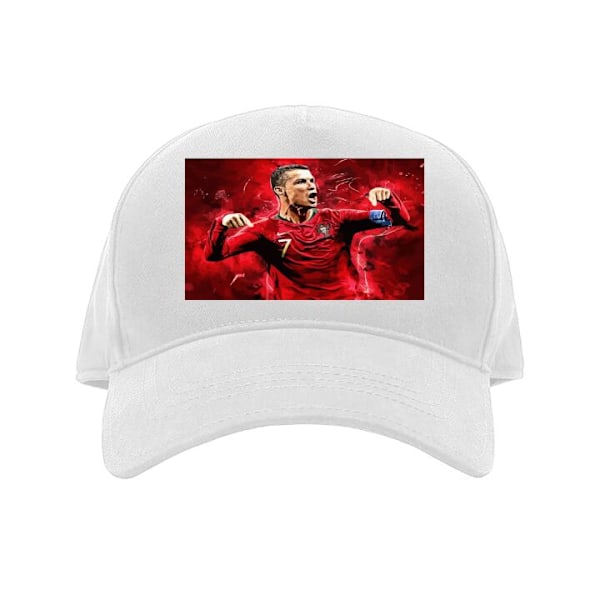 Kasket til Børn | Behagelig Justerbar Børne-Kasket Ronaldo hvid Barn