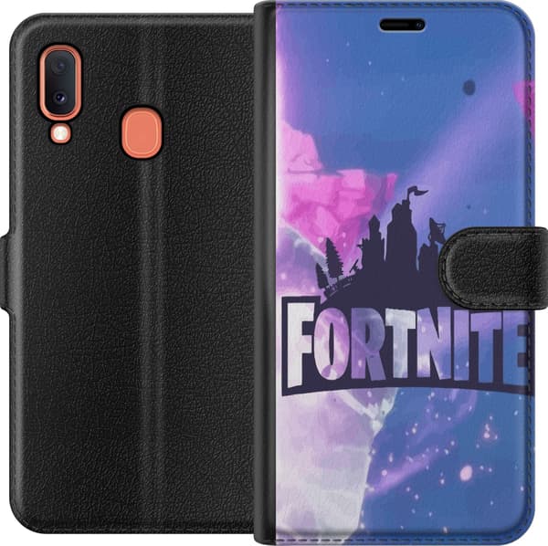 Kompatibel Tegnebogsetui til Samsung Galaxy A20e Fortnite