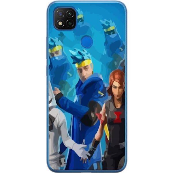 Xiaomi Redmi 9C Läpinäkyvä kuori Fortnite