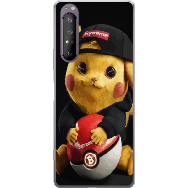 Sony Xperia 1 II Läpinäkyvä kuori Pikachu Supreme