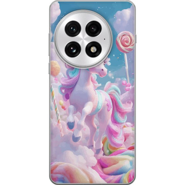 OnePlus 13 Läpinäkyvä kuori Yksisarvinen Candy Pastel Kawaii Suunnittelu Söpö Suosittu Väri Graafinen Trendi Lapsen Teema Fantasia Taide