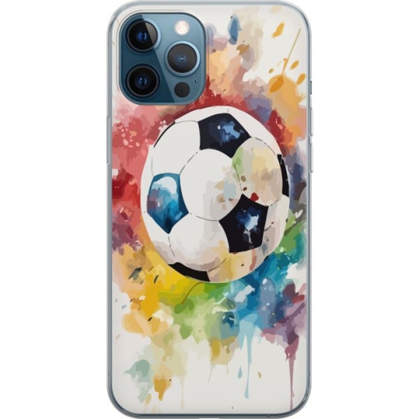 Apple iPhone 12 Pro Gennemsigtig cover Fodbold