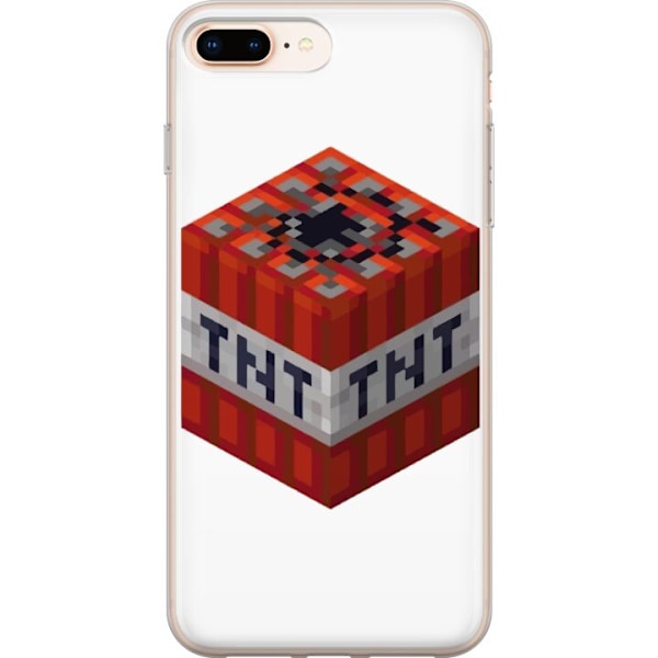 Apple iPhone 7 Plus Läpinäkyvä kuori Minecraft TNT