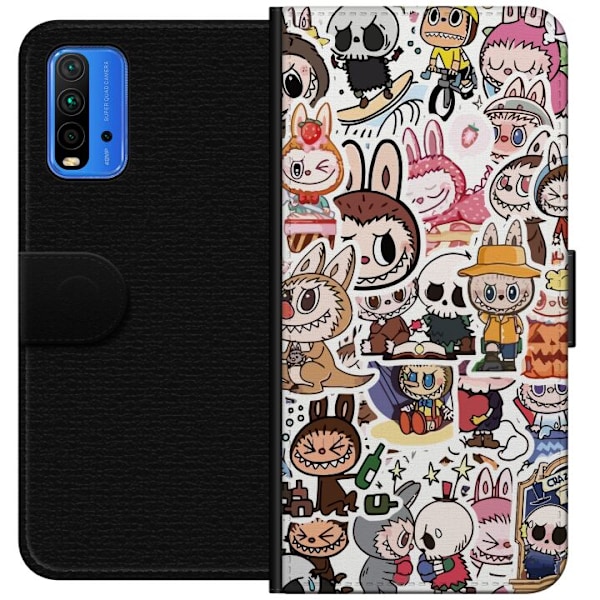 Xiaomi Redmi Note 9 4G Lompakkokotelo Labubu All-Stars – POP