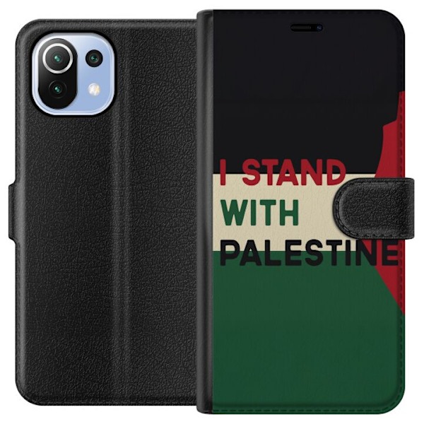 Xiaomi Mi 11 Lite Plånboksfodral Stand with Palestine – solidaritetsdesign med starkt budskap