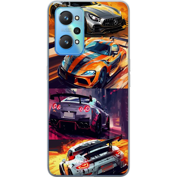 Realme GT Neo2 Läpinäkyvä kuori Ralli kuume - vauhdikas tee