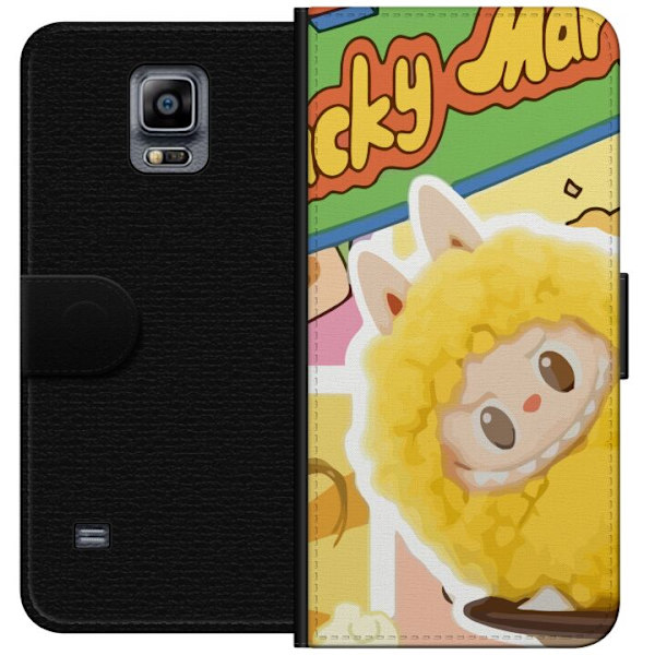 Samsung Galaxy Note 4 Plånboksfodral Labubu Wacky Mart Pop Mart Serie Samlarfigur Söt Design Populärt Motiv Figurserie Kreativ Art Toy