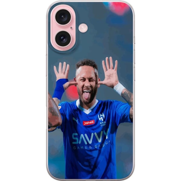 Apple iPhone 16 Gennemsigtig cover Neymar