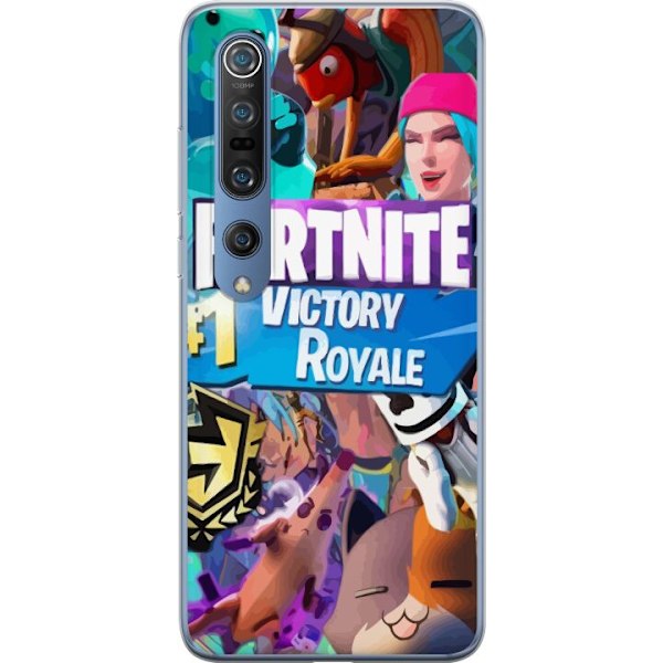 Xiaomi Mi 10 Pro 5G Gennemsigtig cover Fortnite