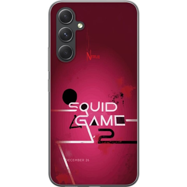 Samsung Galaxy S24+ Gennemsigtig cover Squid Game 2 - Rød