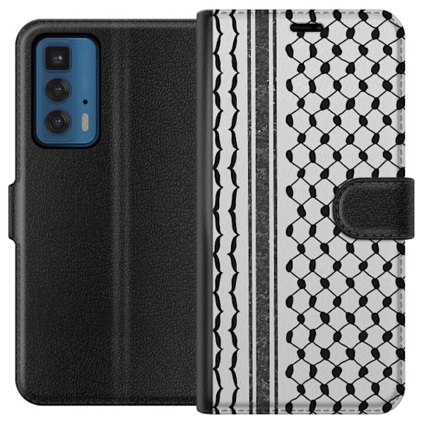 Motorola Edge 20 Pro Tegnebogsetui Palæstinensisk mønster -