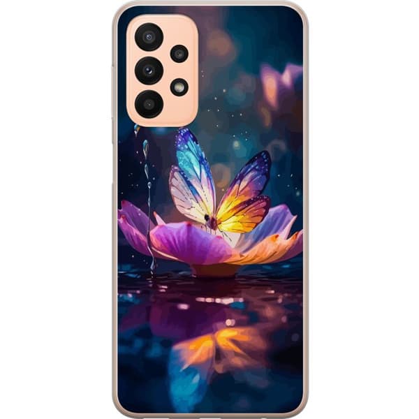 Kompatibelt Mobildeksel til Samsung Galaxy A23 Butterfly