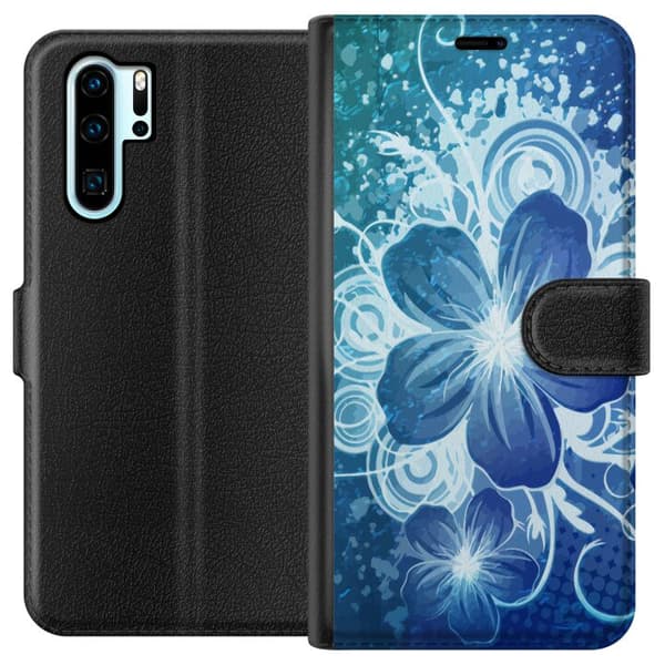 Kompatibelt Lommeboketui til Huawei P30 Pro Blomst