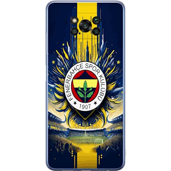 Xiaomi Poco X3 Pro Gennemsigtig cover Fenerbahçe SK