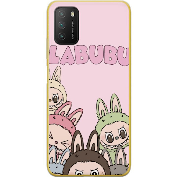 Xiaomi Poco M3  Läpinäkyvä kuori Labubu Pop Mart Hahmot Keräilykohteet Suosittu Hahmosarja Suunnittelu Pop Mart Leikkikalutaide Aihe