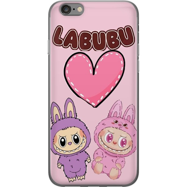 Apple iPhone 6s Läpinäkyvä kuori Labubu Pink Monster
